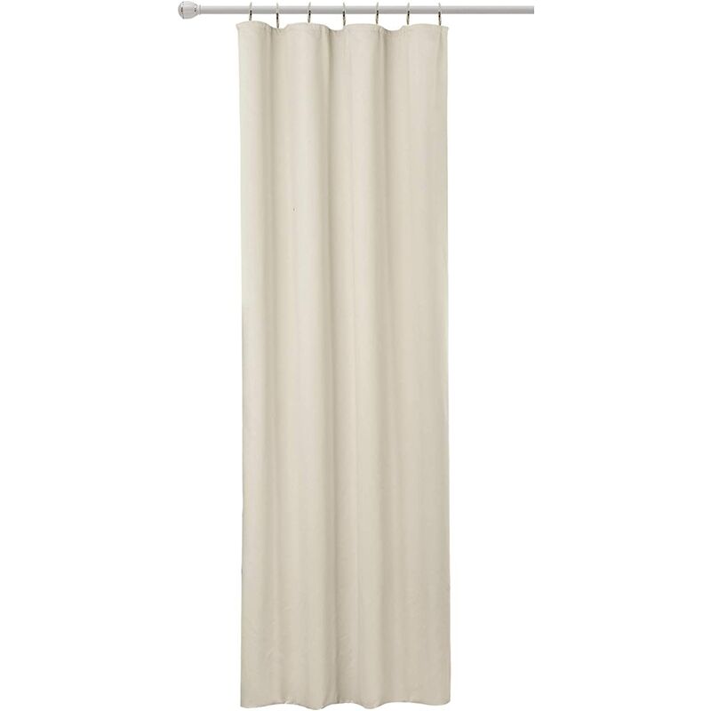 Woltu - 1PC Rideau Opaque Passe Tringle Rideau occultant en Polyester 135x245cm, Crème