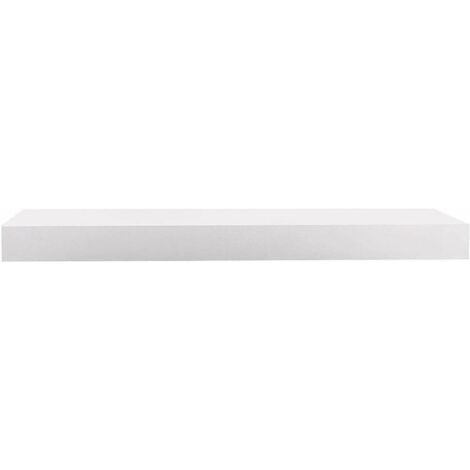 WOLTU 1x Mensola da Muro Rettangolare Scaffale Libreria a Parete Decorazione Bianco 100 cm