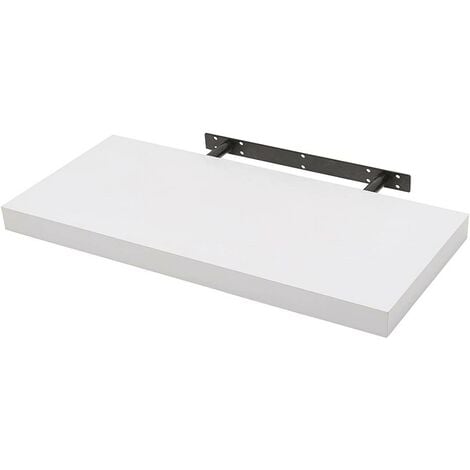 WOLTU 1x Mensola da Muro Rettangolare Scaffale Libreria a Parete Decorazione Bianco 70 cm