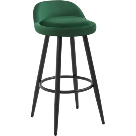WOLTU 1x Tall Bar stools. Bar chairs with Backrest. Kitchen stools. Breakfast stools Green