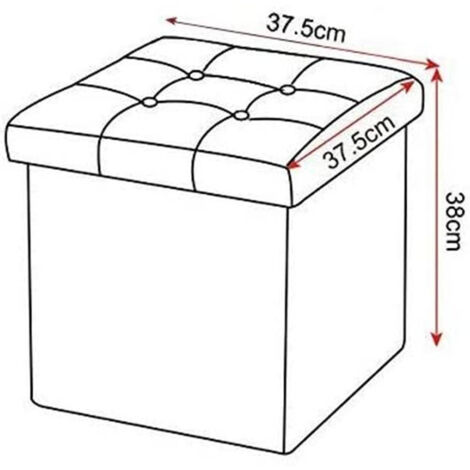 WOLTU 2er-Set Sitzhocker Fußhocker Faltbar mit Stauraum braun