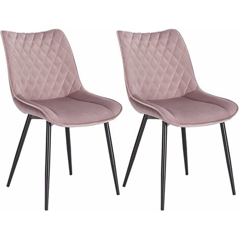 silla nórdica de terciopelo en color rosa - NORDK