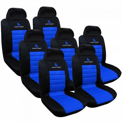 WOLTU 7 pcs Set Coprisedili Auto Posti Seat Cover Universali per Macchina