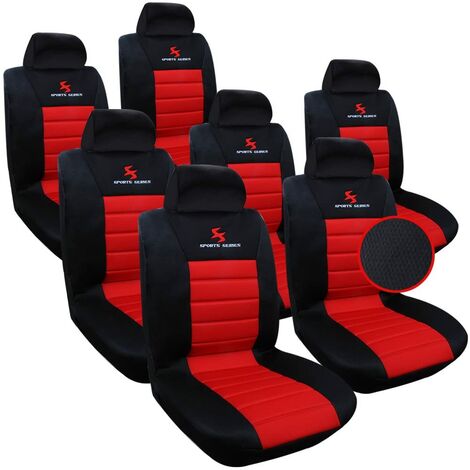 Housses universelles de siège de voiture en cuir, ensembles de coussins,  pour intérieur de voiture, po 2pcs Front Black - Cdiscount Auto