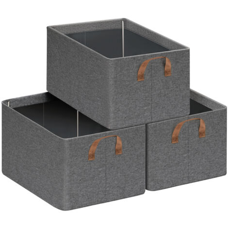 Lesfit Faltbare Stoff-Aufbewahrungsbox – 43x34x23 Cm, 34 Liter, 2er Set