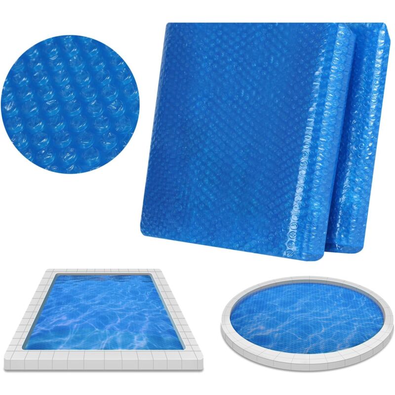Woltu - Bâche Piscine en pe, Bâche à Bulle Piscine 300x200cm, Bâche de Protection Piscine, Couverture de Piscine, Bleu
