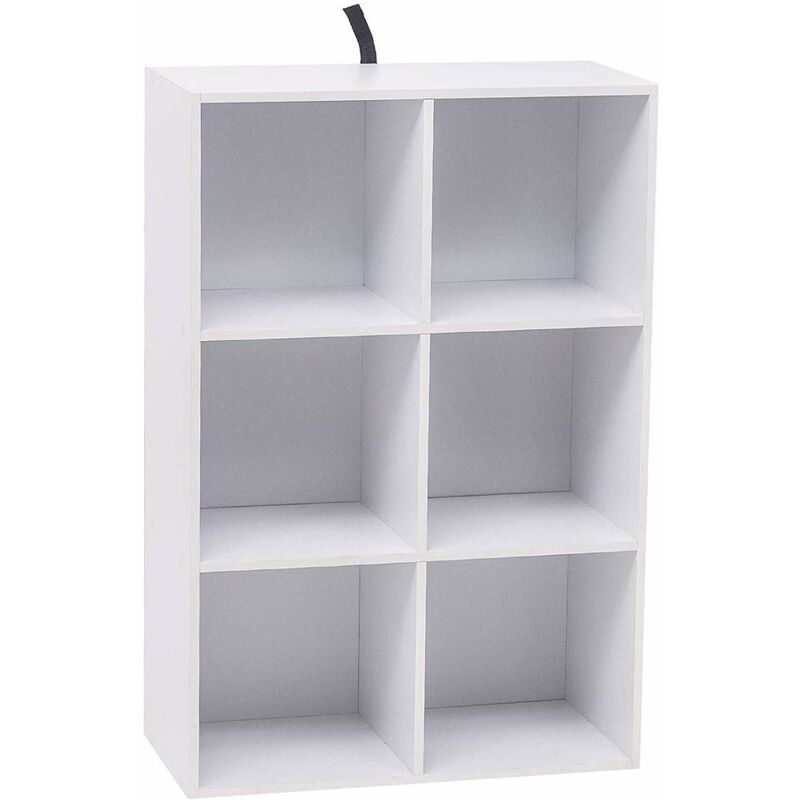 Woltu - bookcases Book Shelf Cube Storage Units Wood Storage Shelves for Bedroom White 89 cm