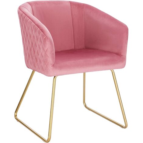 Fauteuil coquillage rose poudré nude achat 