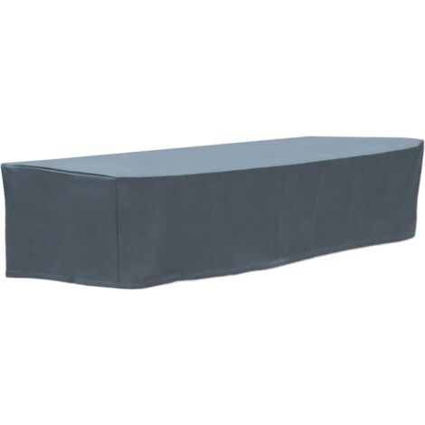 WOLTU Copertura per Mobili Set Arredo da Giardino Esterno PVC 260g/m² Antracite 218x77x55 cm