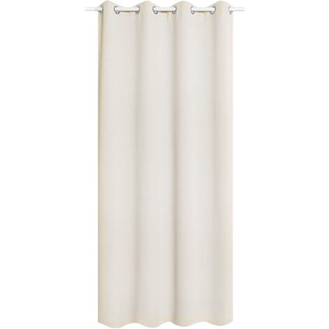 WOLTU Cortina Opaca con Ojales 1 Pieza Cortinas Tﾨﾦrmicas Aislantes Moderna Decoraciﾨﾮn Ventanas para Dormotorio Habitacion Sala Salon
