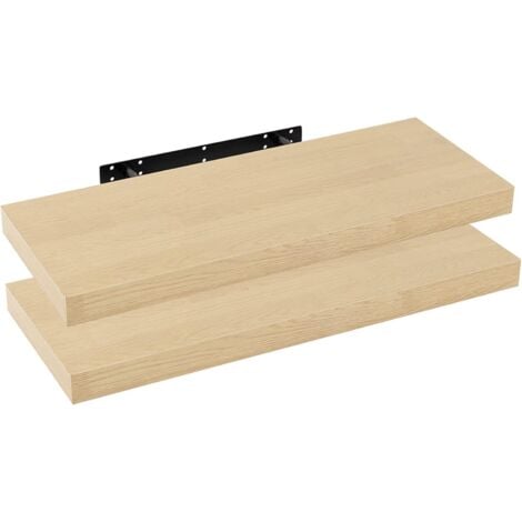 2pcs estantería, estantería de pared flotante de madera natural para niños,  estantes de guardería para pared, baño Deco