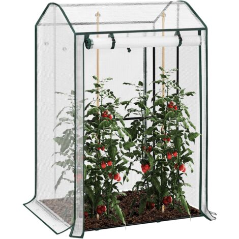 WOLTU Garden Greenhouse Outdoor Grow House w/ Eyelets, White