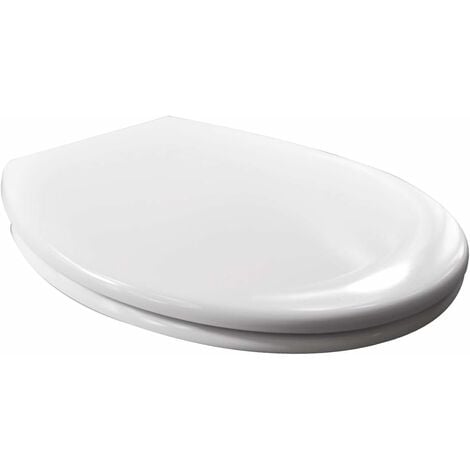 WOLTU Heavy Duty Soft Close Quick Release Toilet Seat with Top Fixing Fittings.White