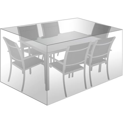 Woltu – Housse de protection pour meubles de jardin 242x162x100cm – Tissu Oxford 600D imperméable – Anti-UV et indéchirable – Fixation câble intégré