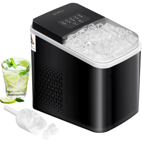 Machine à Glaçons Tillvex Inox 12-15 Kg/24h - Réservoir 2,2L - 2 Tailles De Glaçons - Écran LED