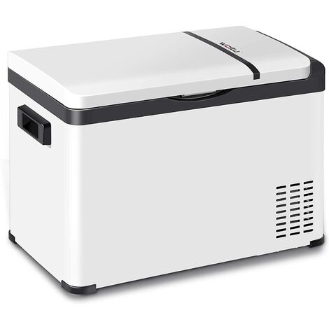 WOLTU Mini Frigo de Voiture. Petit Réfrigérateur Portable Chaud/Froid. Glacière Électrique 30L. 61x32x40 cm. Blanc