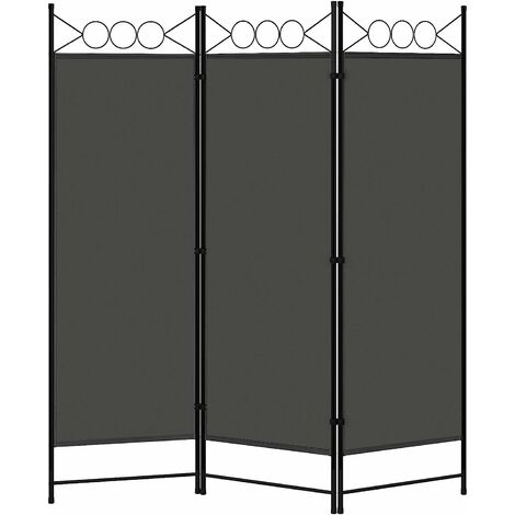 Woltu – Paravent pliable 3 panneaux 167x172cm – Brise-vue opaque en tissu polyester – Séparateur de pièce léger et portable – Pour intérieur et extérieur