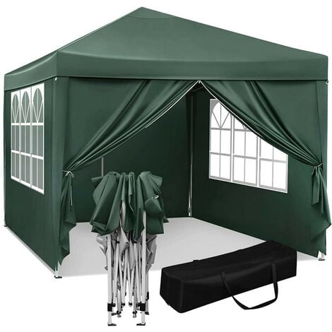 Pavillon Pop-Up wasserdichter Sonnenschutz Camping Pagodenzelt 3 x 3 m