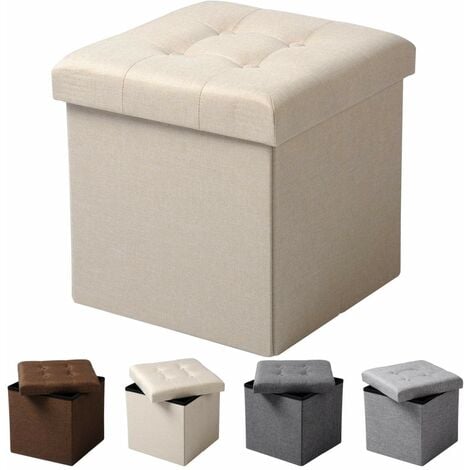 Pouf Contenitore Salvaspazio Portaoggetti Porta Scarpe Panca