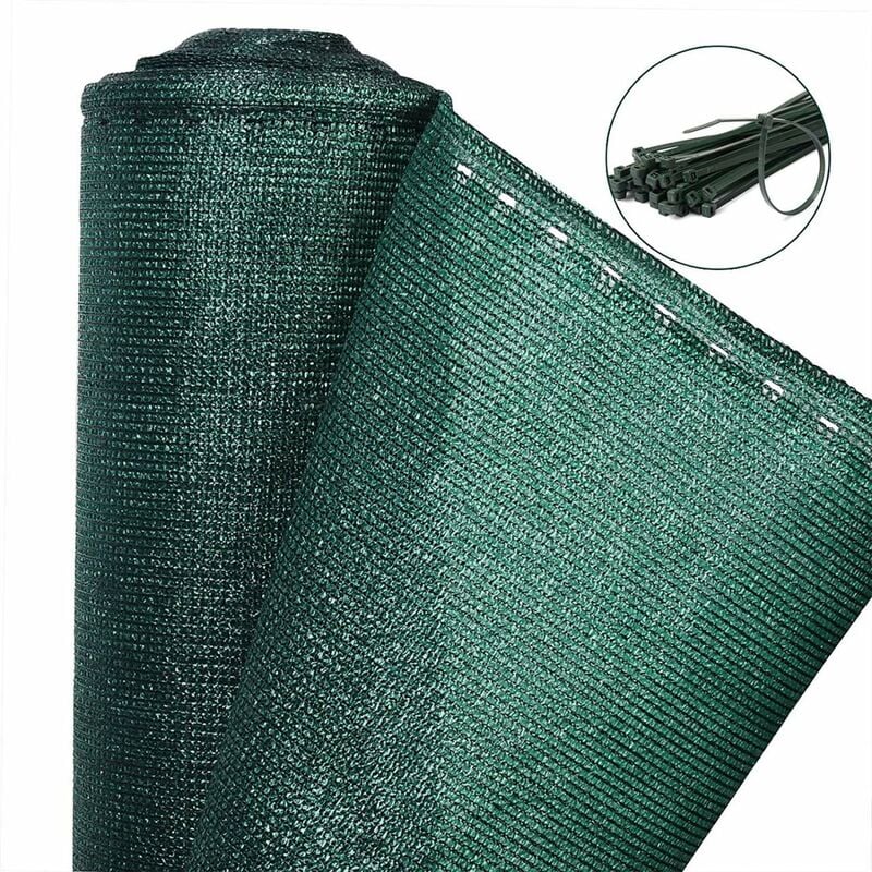 WOLTU Privacy Garden Screen Fence Cover Net Panel Balcony UV Protection Shade Green 1.8x15m