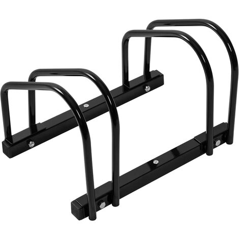 Woltu – Râtelier vélo pour 2 vélos – Support mural ou au sol en fer galvanisé – Résistant aux intempéries – Pour pneus 35-55mm