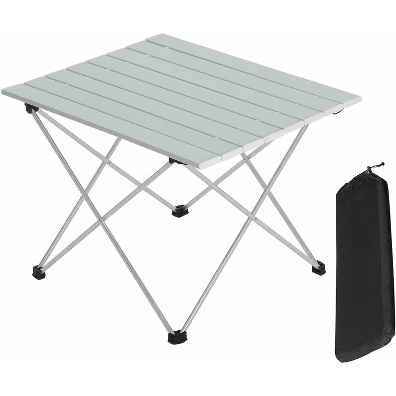 WOLTU Table de camping pliante léger et portable. Table de pique-nique en aluminium. 56x46x40cm