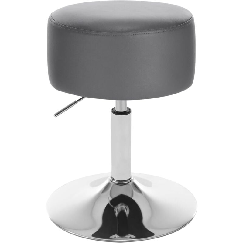 WOLTU Tabouret de Bar Réglable en Hauteur Tabouret de cuisine en Similicuir Capacité de Charge 100 kg, Gris