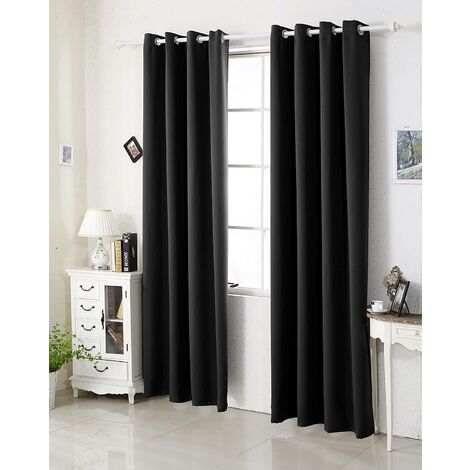 Tende Oscuranti Per Camera Da Letto Galaxy - 2 Pannelli 150x150 Cm, Tessuto Poliestere Con Occhielli