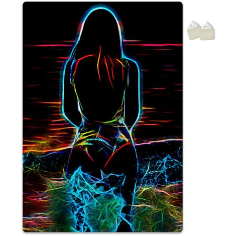 WOMAN NEON - POSTER in PVC da 3mm - Misura: 70x100 cm