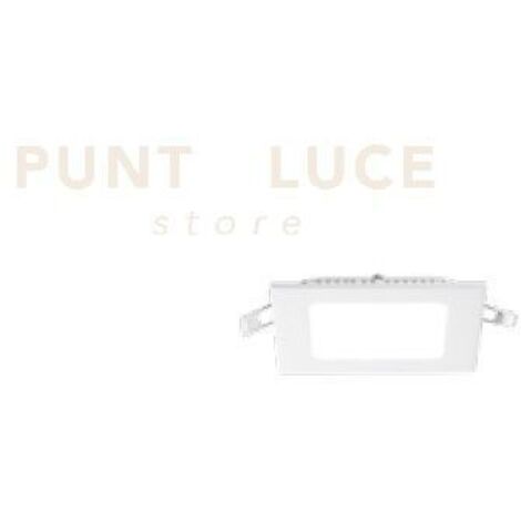 WOMB SQUARE  FARETTO QUADRATO DA INCASSO LED BIANCO 3000K 6W 390LM 12X12CM