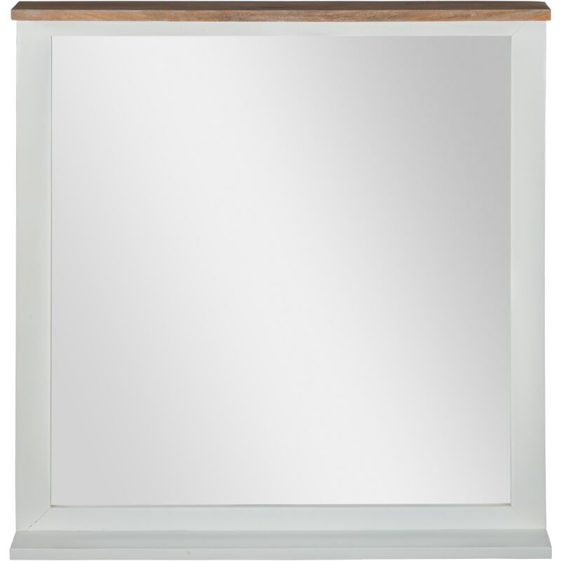 

WOMO-DESIGN Espejo de pared cristal rectangular de madera lacada XI'an 80x76 cm