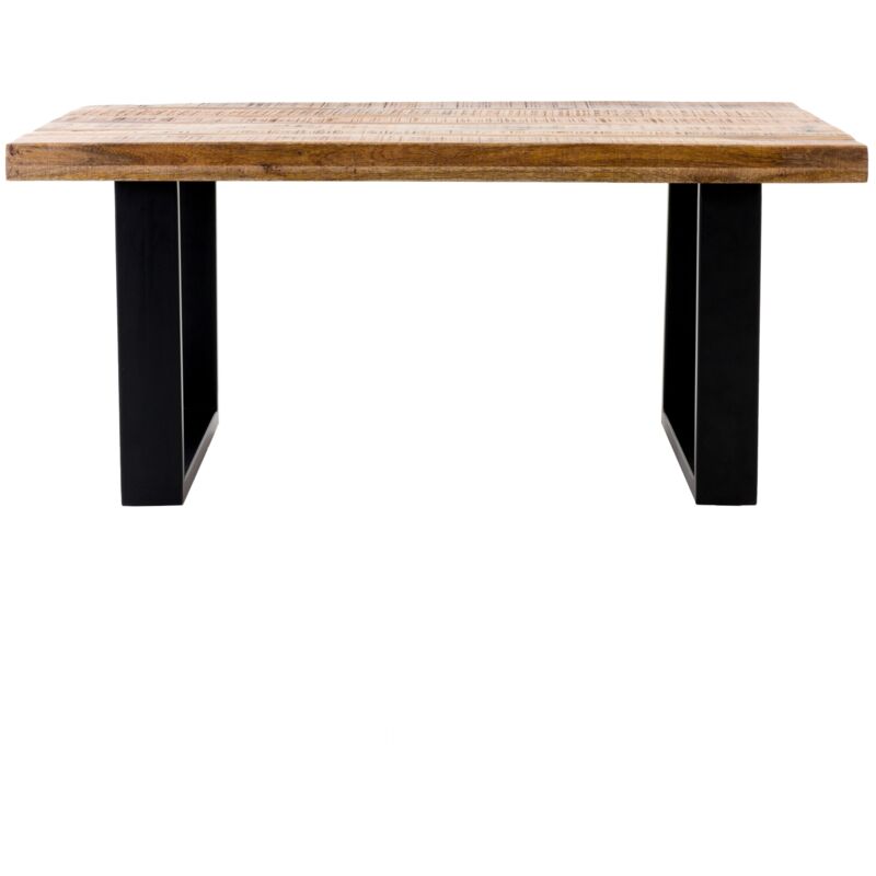 

Mesa de centro auxiliar escritorio tabla madera mango 100x60x47cm ® - Womo-design