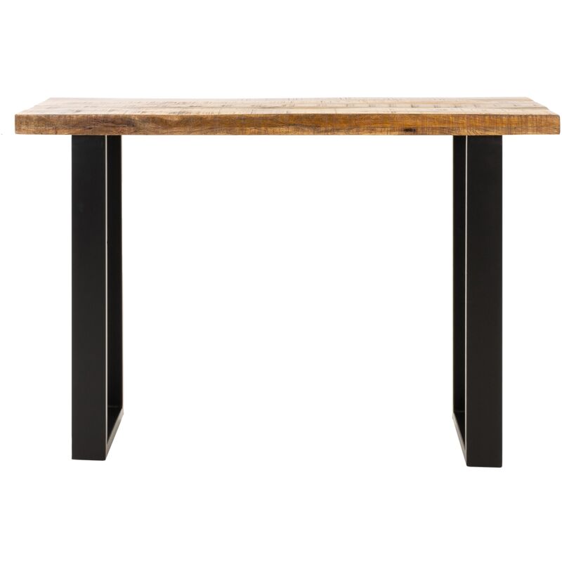 

Mesa de centro auxiliar escritorio tabla madera de mango 115x40x77cm - Womo-design