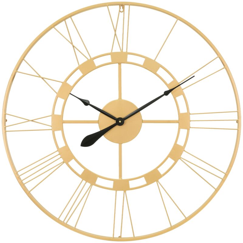 

Reloj de pared redondo hierro y metal oro retro Estocolmo Ø92cm WOMO-DESIGN®