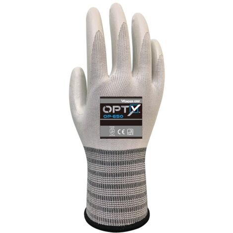 Wonder Grip OP-650 Opty - guanto da lavoro con rivestimento in nitrile, guanto di montaggio in nitrile, guanto, guanto di protezione, antiscivolo XL / 10