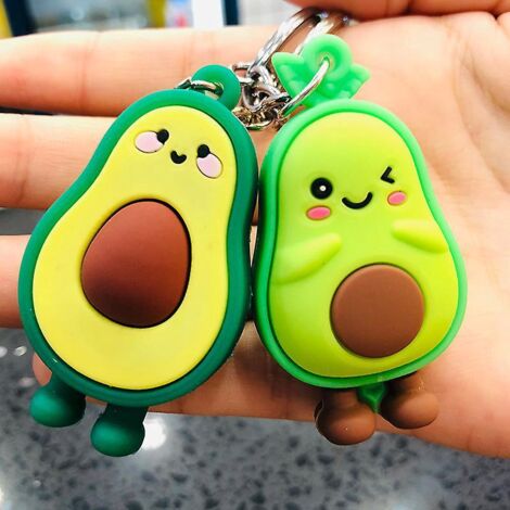 wonderful Lot De 2 Porte-cls En Forme De Personnages Qui Sembotent  La Perfection En Caoutchouc Multicolore