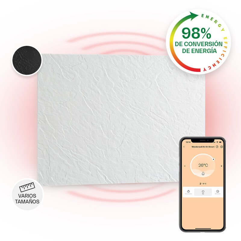 

Wonderwall Earth Panel calefactor 80x60cm 550W Montaje en pared Blanco