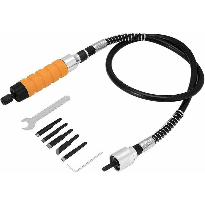 Wood Carving Tool with Engraving Chisel Knife Electric Wood Engraving 5 Carving Blades and a Set of Soft Tubes