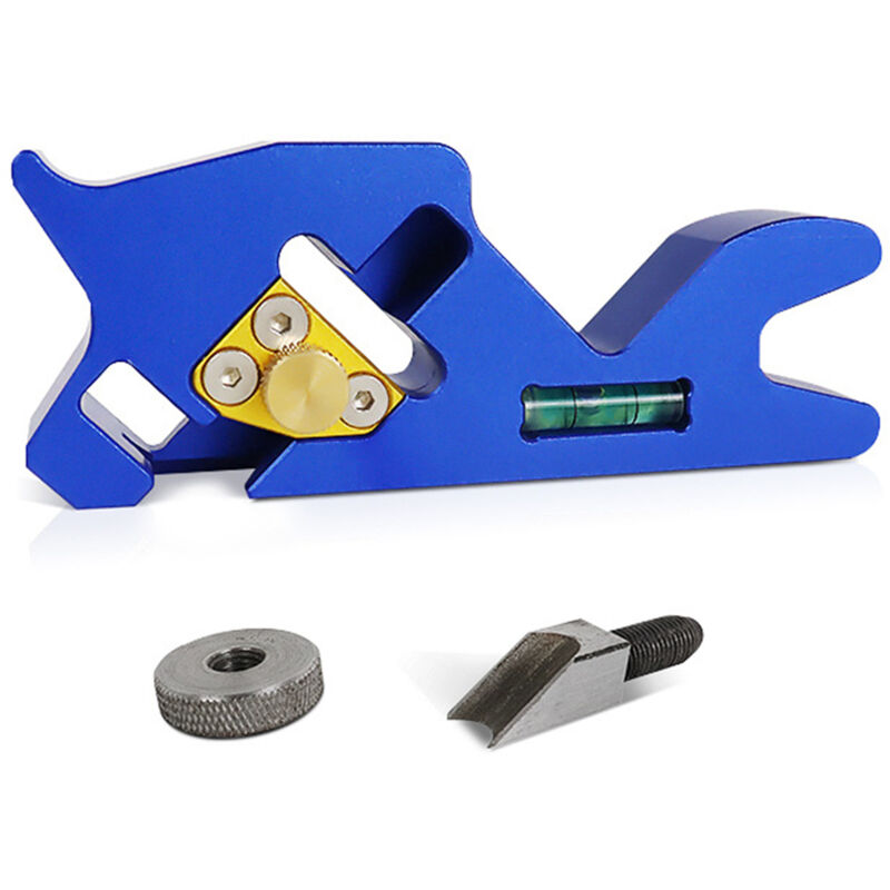 Wood chamfering planer (blue U-knife)