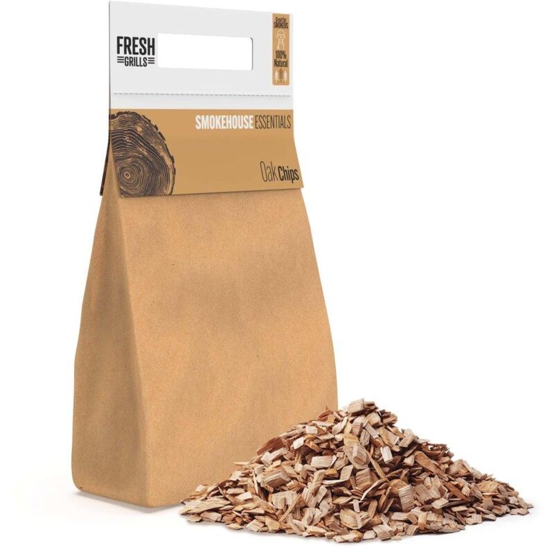 Monster Shop - 100% Pure bbq Wood Smoker Chips for Pizza Ovens, Kamado Grills &