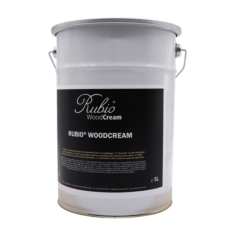 Rubio Monocoat - WoodCream - Peinture Bois monocouche - 5 l - Charming Grey
