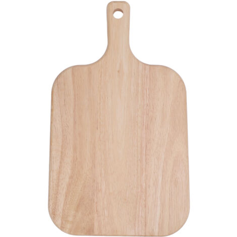 Wood Cutting Board Chopping Board with Handle for Meat Cheese Bread Vegetables Fruits Decorative Wooden Serving Board for Kitchen L