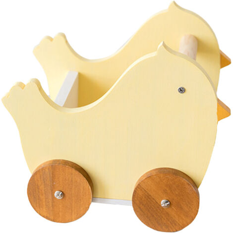 Wood Desk Organizer Cute Cartoon Desktop Handbook Stickers Organizer for Study Children's Room Office Dormitory Chick