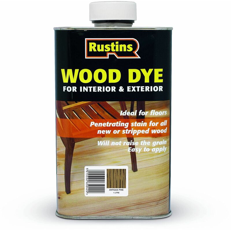 Rustins - WDAP1000 Wood Dye Antique Pine 1 litre RUSWDAP1L