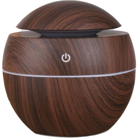 Wood Grain Humidifier Compact Portable 5V 2W USB Humidifier for Bedrooms Living Rooms Office Car