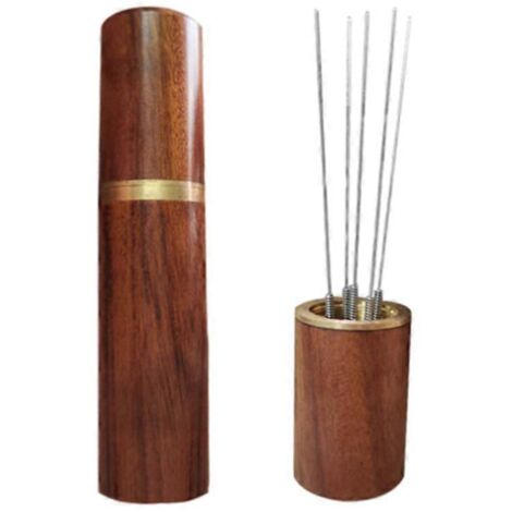 Wood Handle Espresso Powder Stirrer Distributor Leveler Tools--