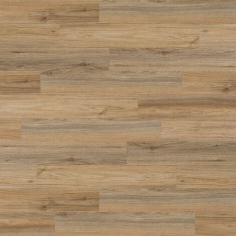 Wood Look Planks Natural Oak Latte Brown WallArt