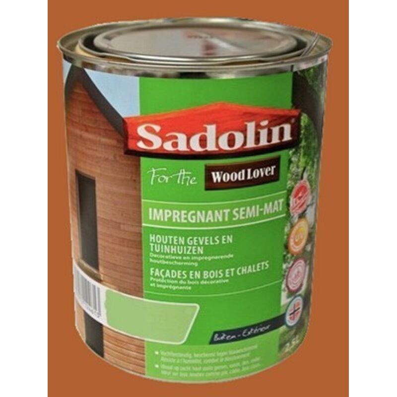 Sadolin - Lasure (Woodlover) Impregnant Semi-mat Noyer africain 2,5 l