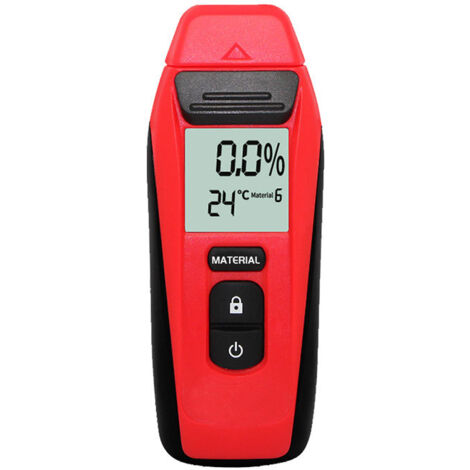 Wood Moisture Meter Thermometer Hygrometer Building Material Moisture Detector for Floor Cardboard Digital Display Needle Type