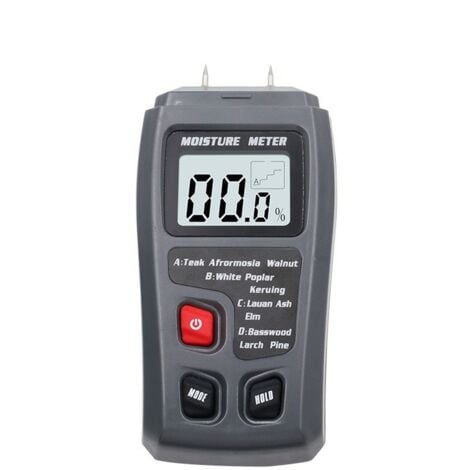 Wood Moisture Meter, Wood Moisture Meter, Firewood Moisture Meter, Wood Moisture Detector, Needle Firewood Moisture Meter (Grey 1pc)